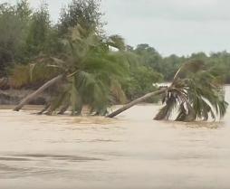 Climate Change: Coastal floods & erosion sweep community away