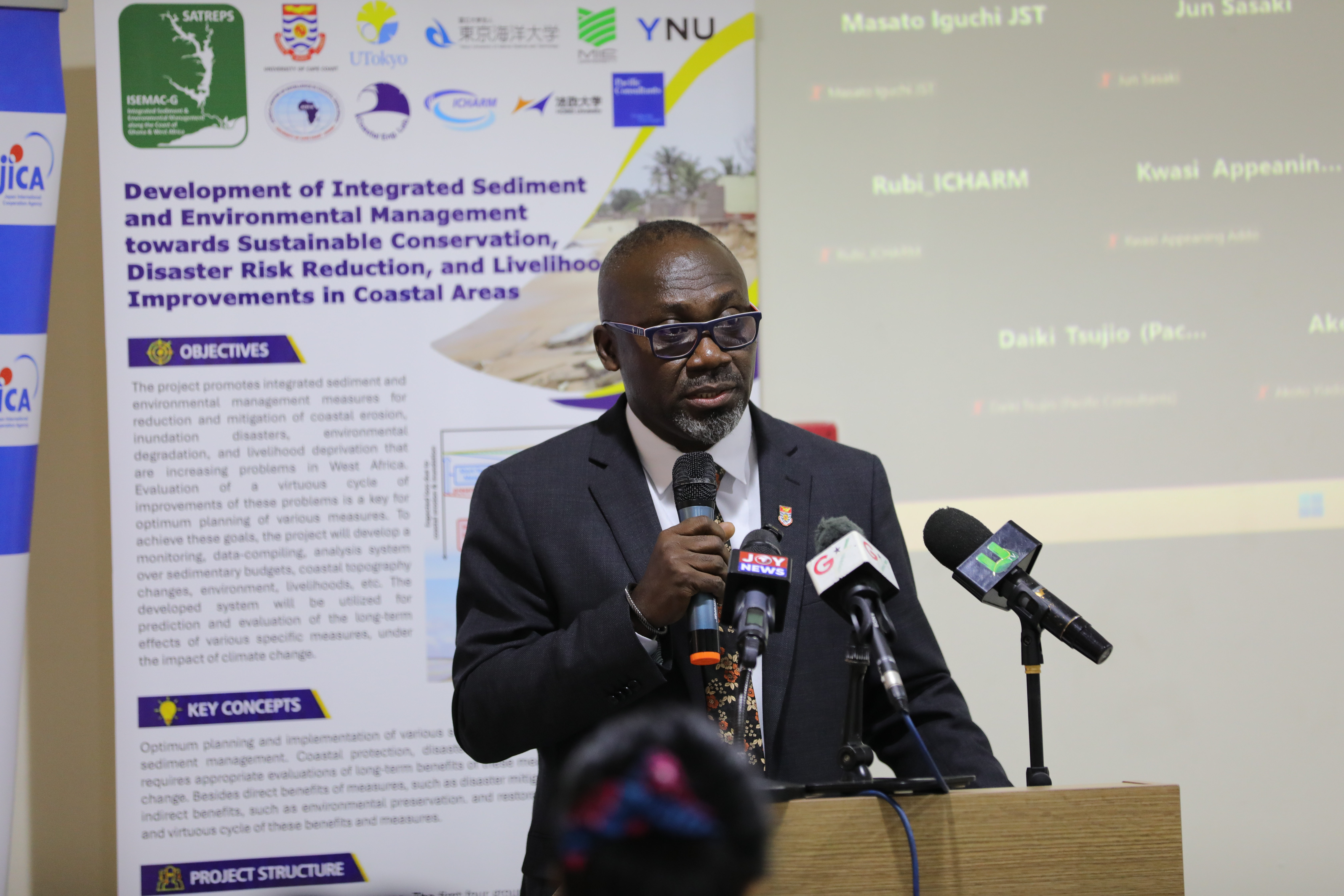 Prof. Denis Aheto, Vice Chancellor of the University of Cape Coast, speaking at the event